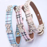 Fashion Plaid Dog Collar - Paws Palace
